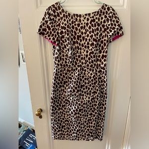 Giraffe print suit dress